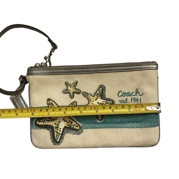 Coach starfish large wristlet bag